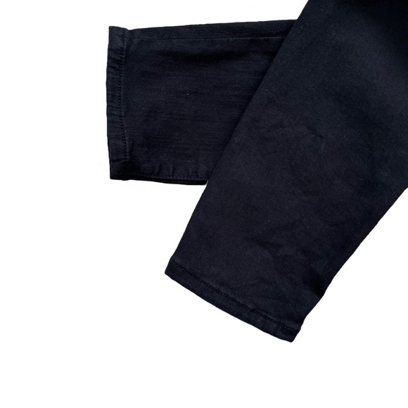 Frame Denim Le Skinny de Jeanne Distressed Ripped Black Jeans Film Noir Size 26 - Picture 11 of 14